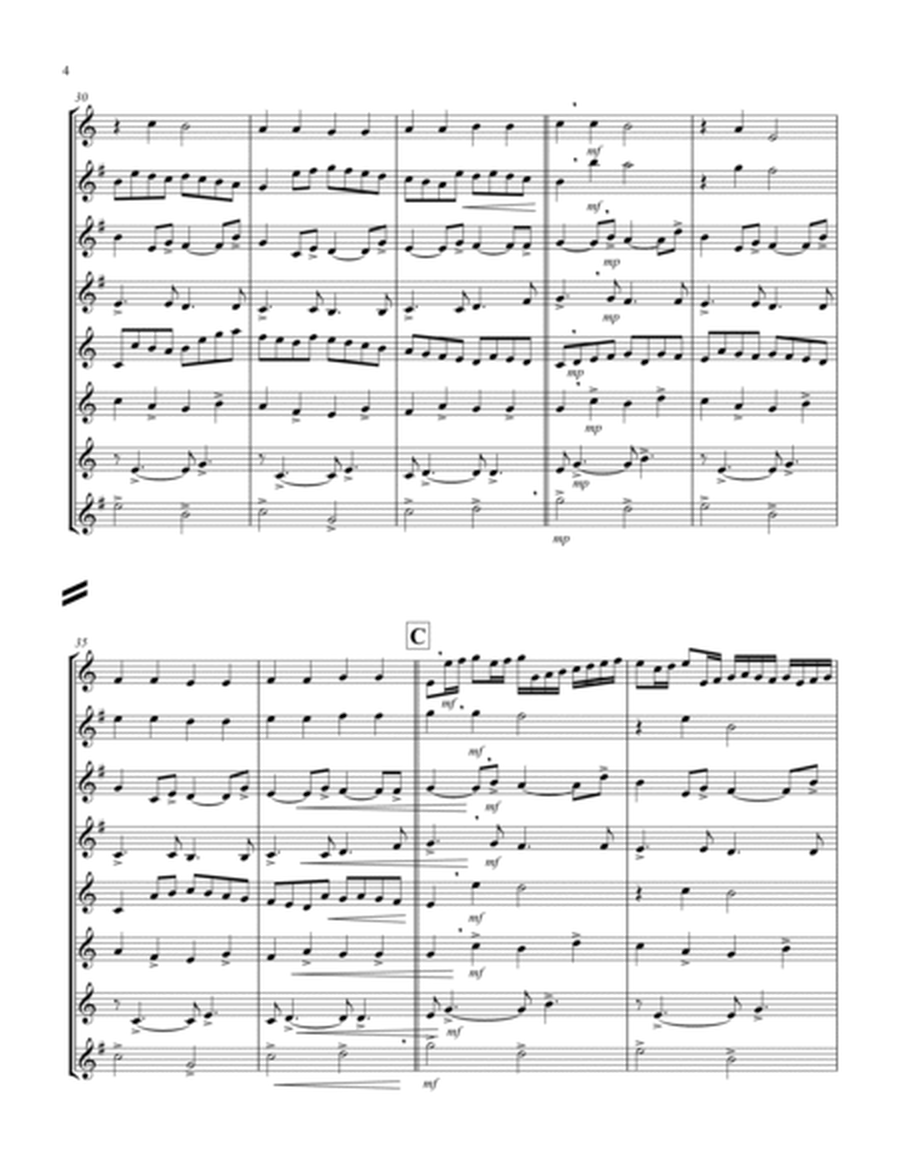 Canon (Pachelbel) (Bb) (Saxophone Octet - 1 Sop, 3 Alto, 3 Tenor, 1 Bari) (1 Sop, 1 Alto, 1 Tenor le image number null