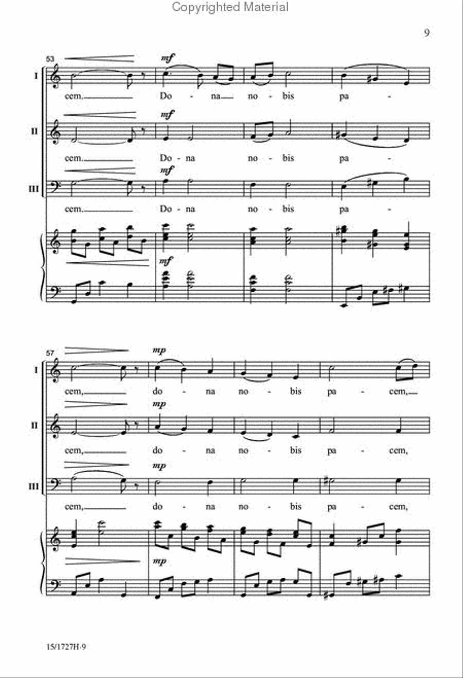 Kyrie Eleison 3-Part scores gallery preview page 9