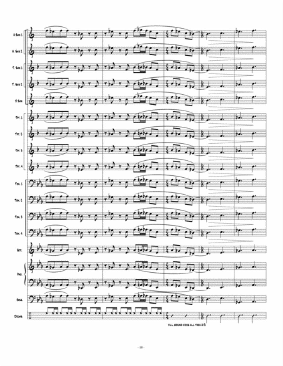 Speed Shift Speed Shift Jazz Ensemble scores gallery preview page 19