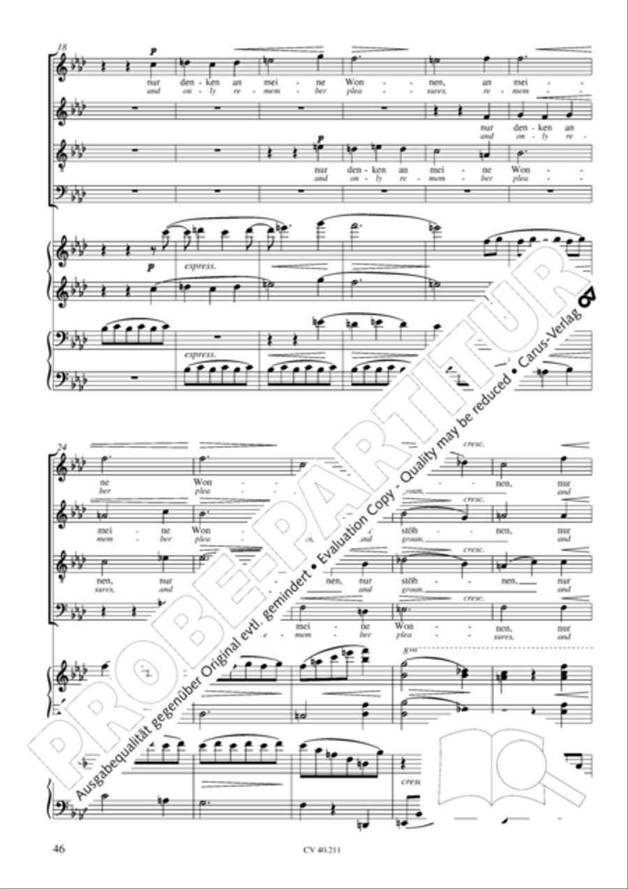 Liebeslieder-Walzer, Op. 52 Choir scores gallery preview page 47