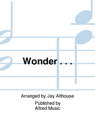 Book cover for Wonder . . .