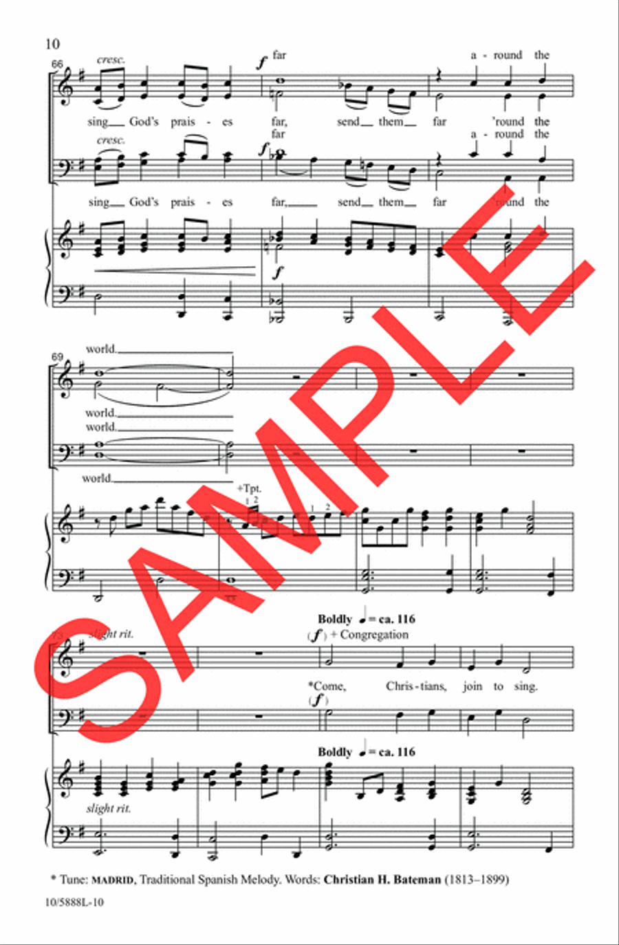 Let All the World Praise Him Choir scores gallery preview page 8