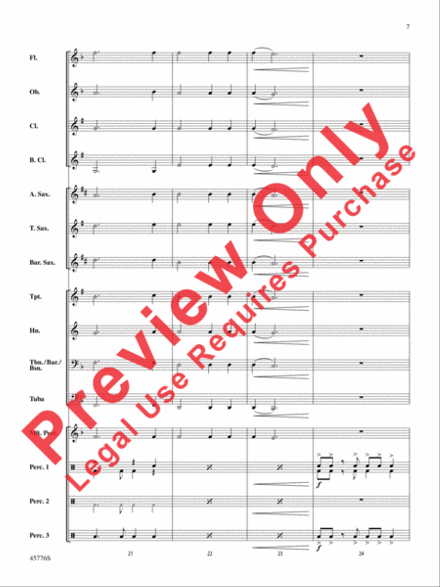 Sorry Sorry Concert Band scores gallery preview page 8