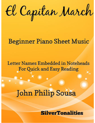 El Capitan March Beginner Piano Sheet Music