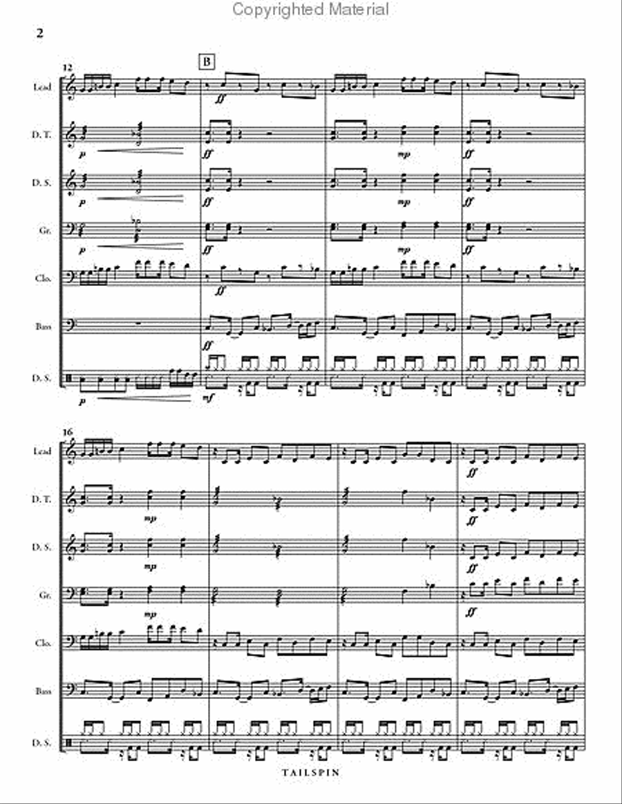 Tailspin Steel Drum Band scores gallery preview page 3