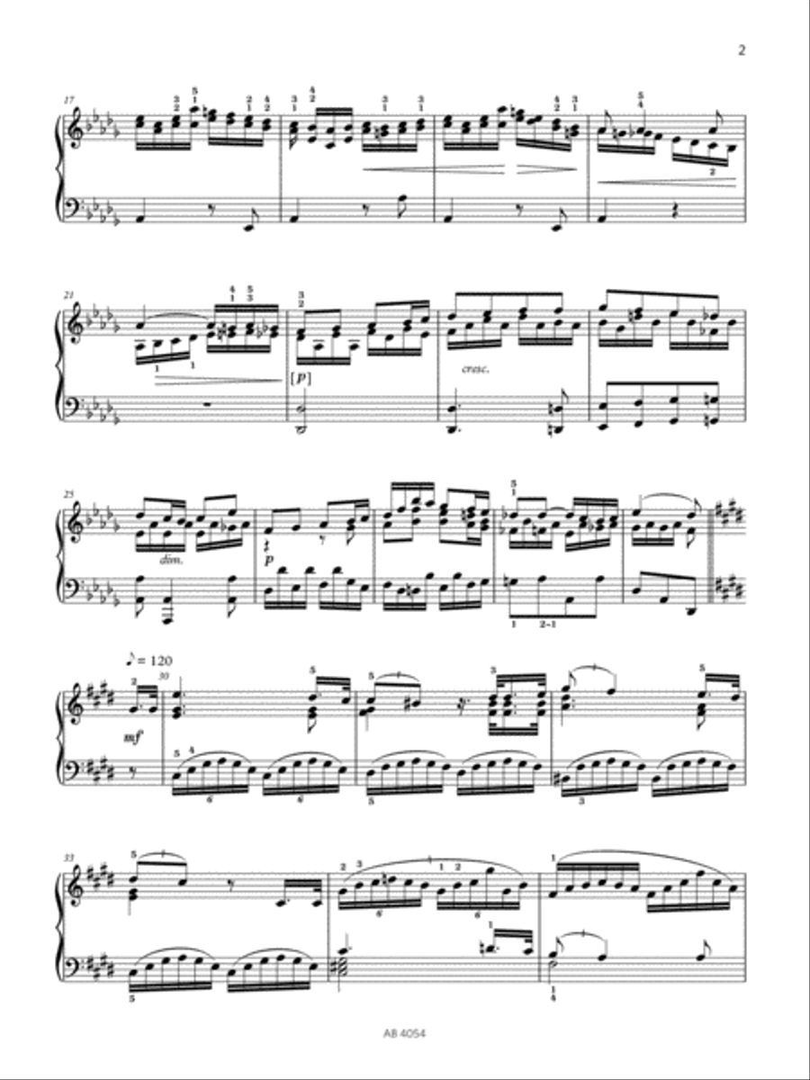 Étude in D flat (Grade 8, list B2, from the ABRSM Piano Syllabus 2023 & 2024) Piano Method scores gallery preview page 2