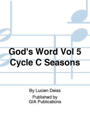 God's Word Vol 5 Cycle C Seasons