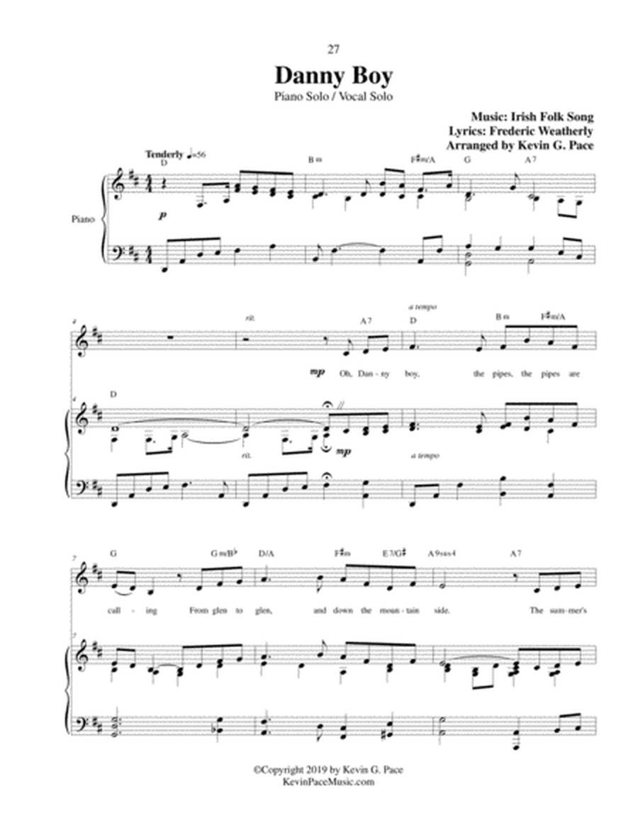Danny Boy - nostalgic piano solo, with vocals and chords image number null