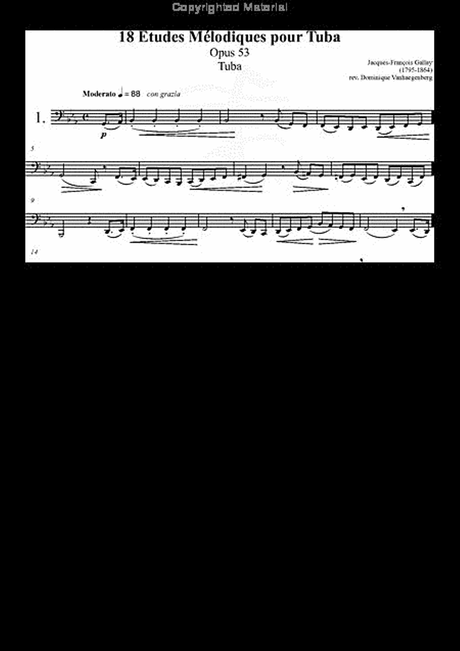 18 Etudes Melodiques Tuba scores gallery preview page 2