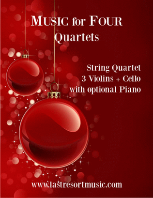 Book cover for Sing We Now of Christmas Noel Nouvelet for String Quartet (or Mixed Quartet or Piano Quintet)