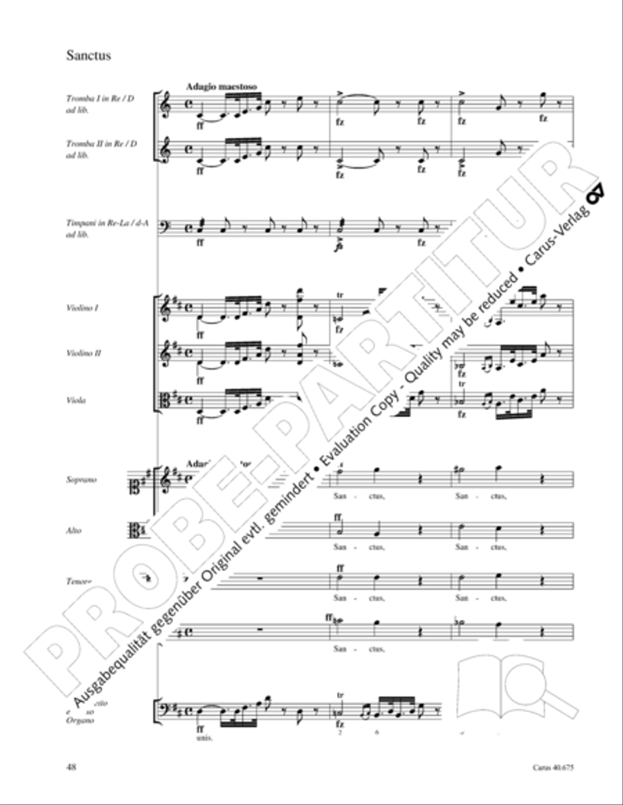 Mass in G Major STB scores gallery preview page 61