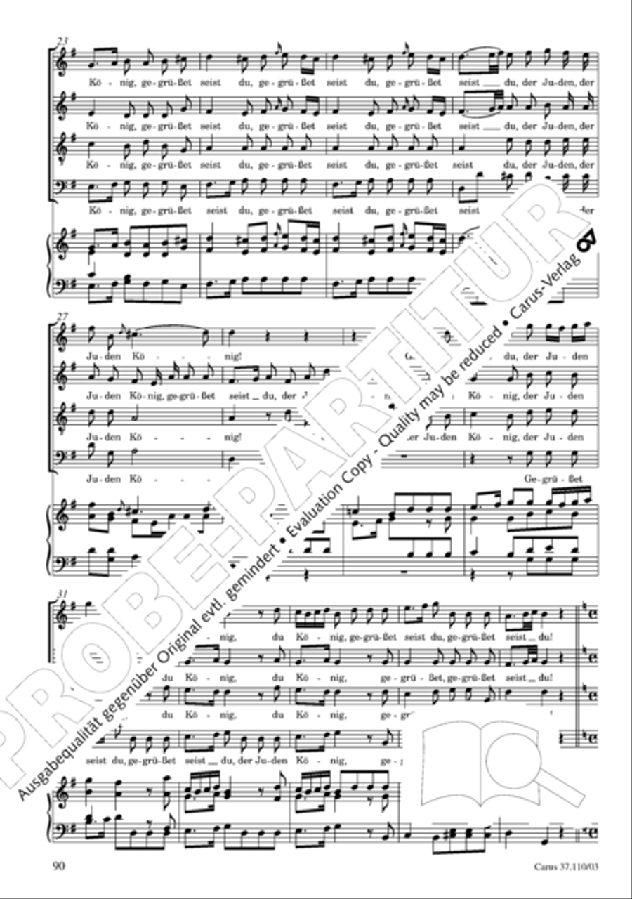 Markuspassion. Werkausgabe Reihe 1, Bd. 7 (Homilius) 4-Part scores gallery preview page 97