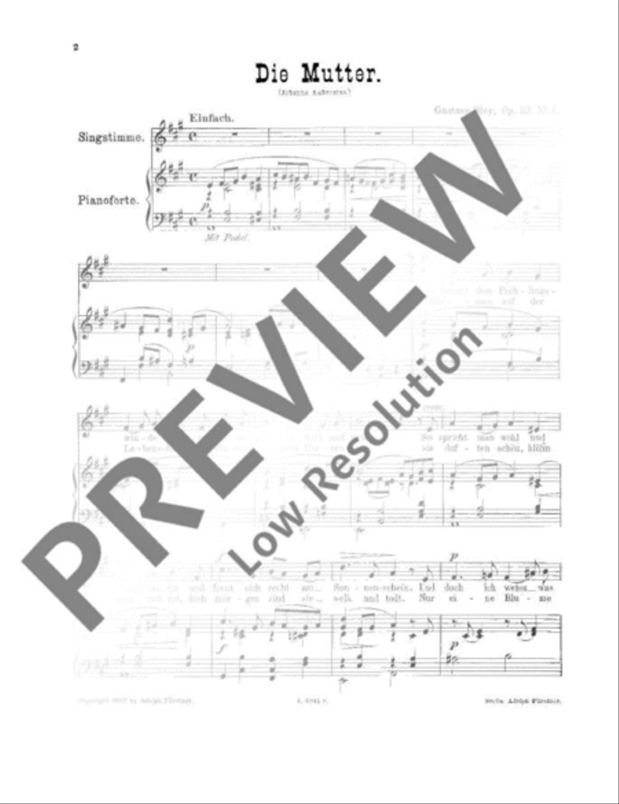 Zwei Lieder Voice Solo scores gallery preview page 3