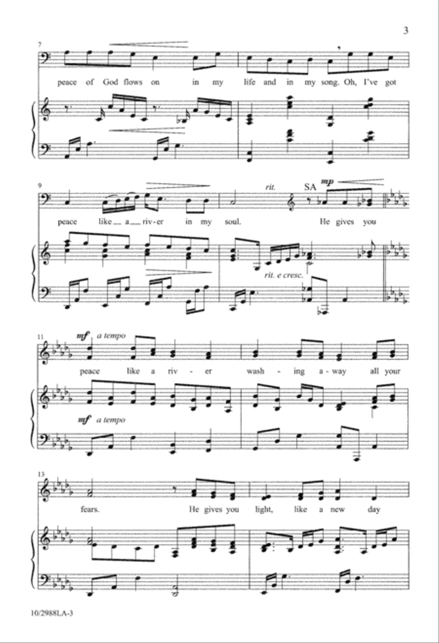 I've Got Peace I've Got Peace 4-Part scores gallery preview page 3