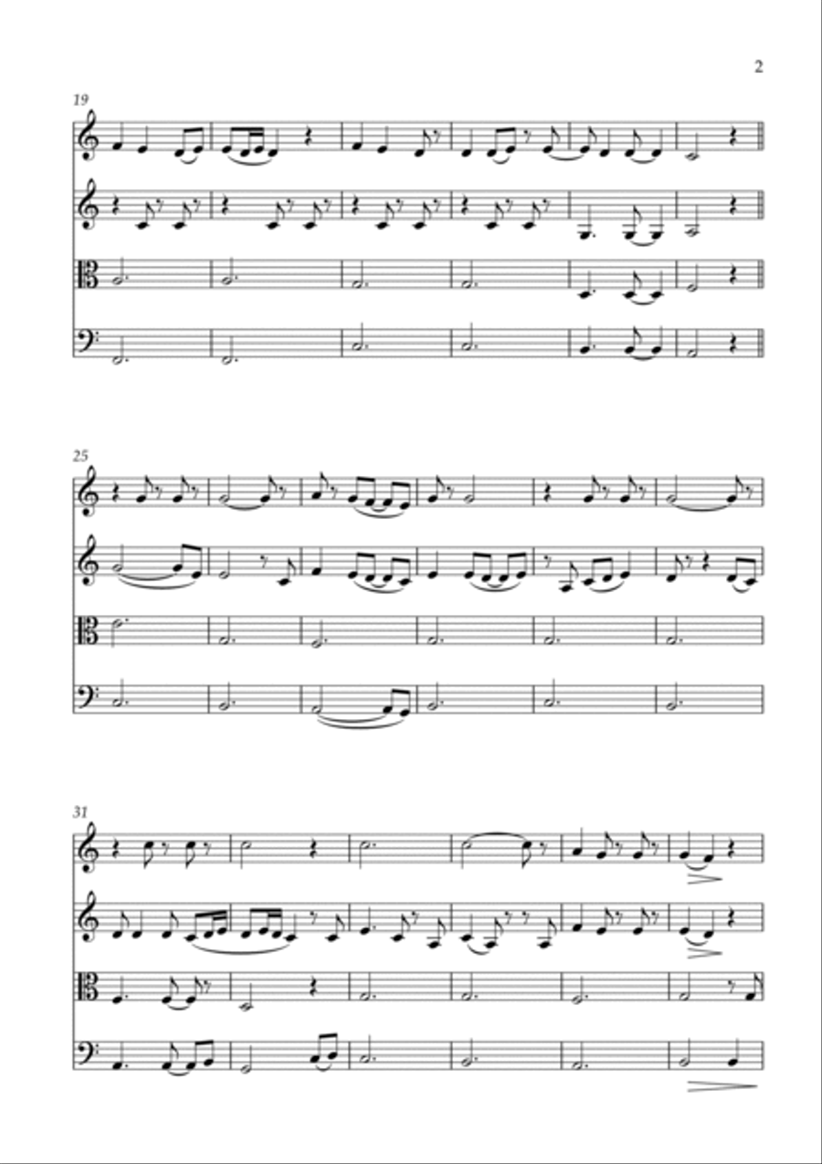 I'll Be String Quartet scores gallery preview page 2