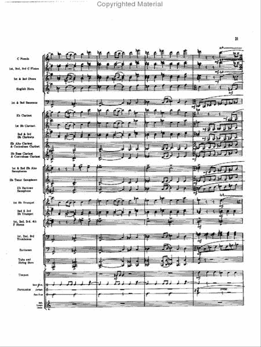 Caccia and Chorale Concert Band scores gallery preview page 30