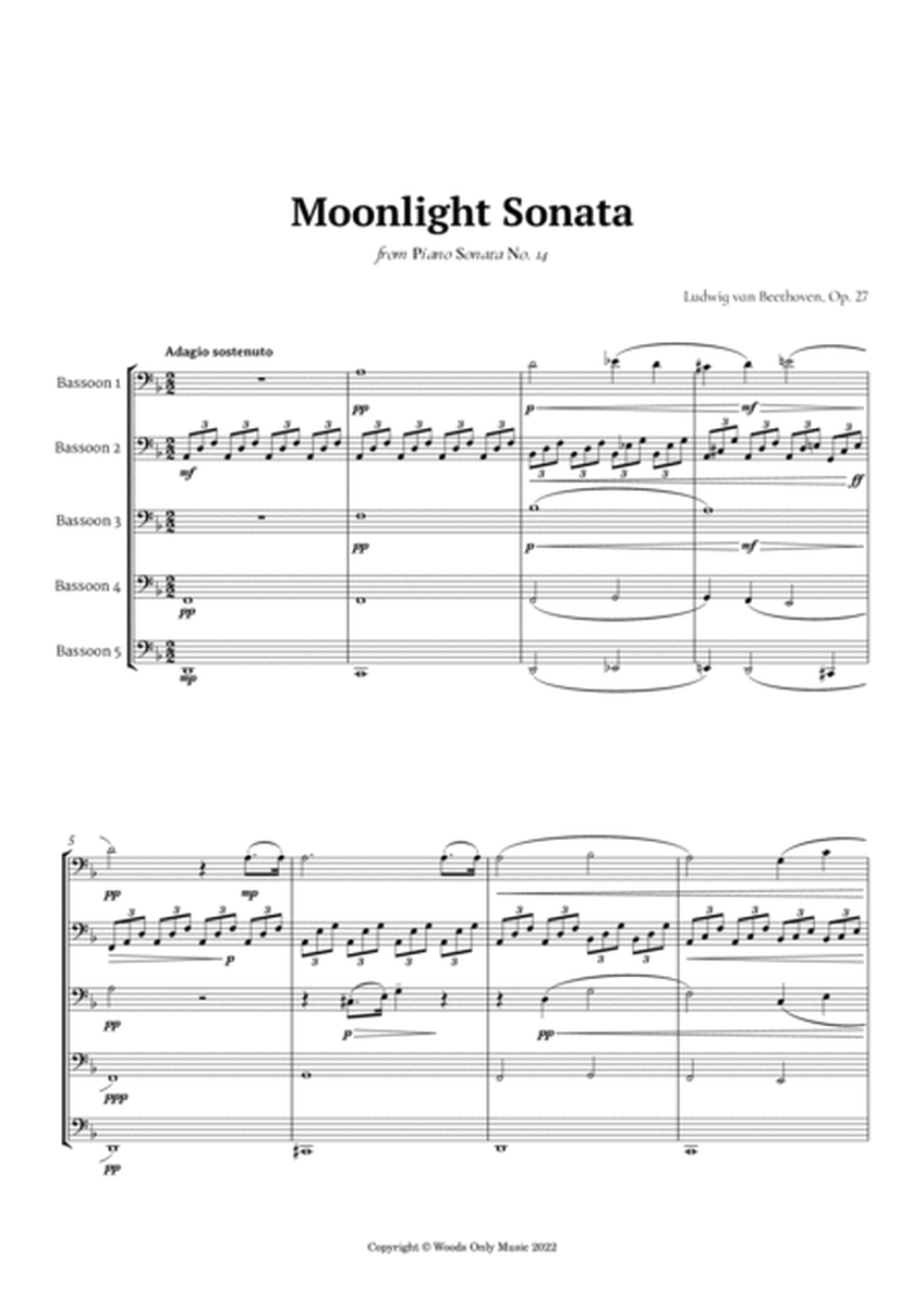 Moonlight Sonata by Beethoven for Bassoon Quintet image number null