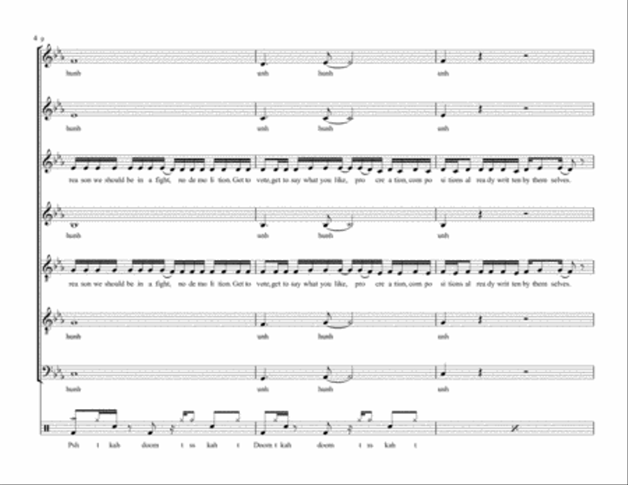 The Dynamo Of Volition 4-Part scores gallery preview page 4