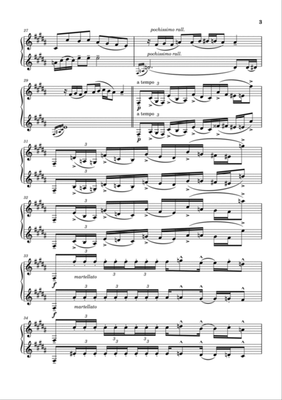 G.Gershwin: Rhapsody in Blue for two clarinets Clarinet Duet scores gallery preview page 3