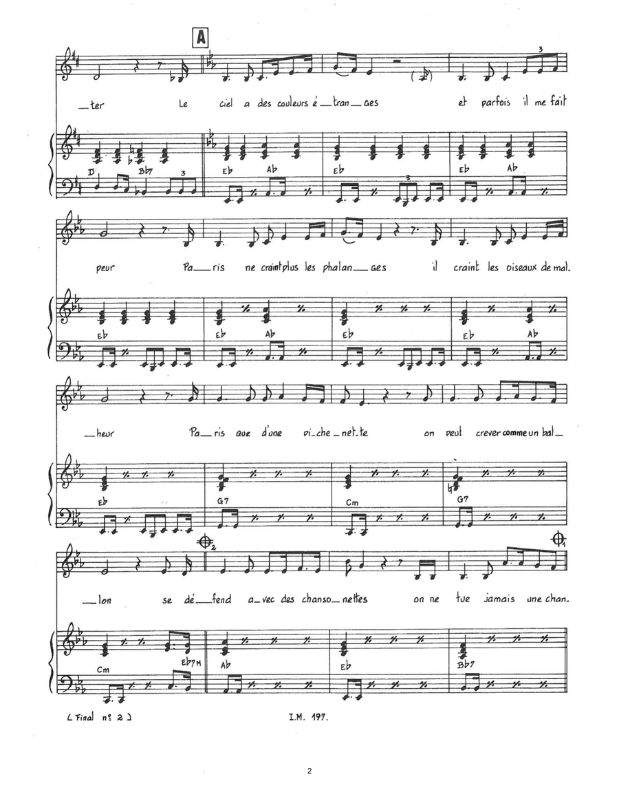 Final Final Piano, Vocal scores gallery preview page 2