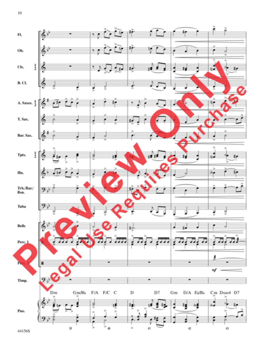 Holiday Celebrations Concert Band scores gallery preview page 10