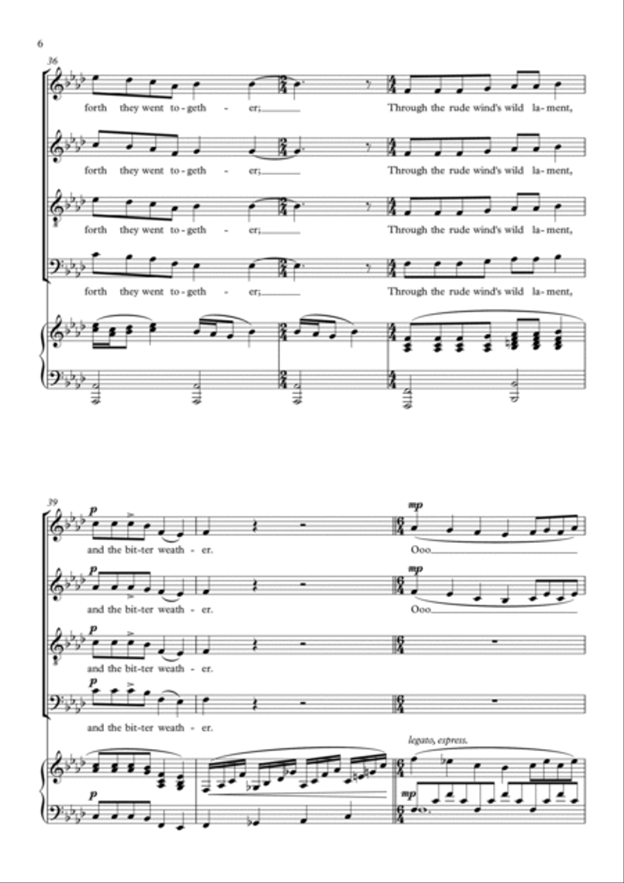 Good King Wenceslas - A new musical setting 4-Part scores gallery preview page 6