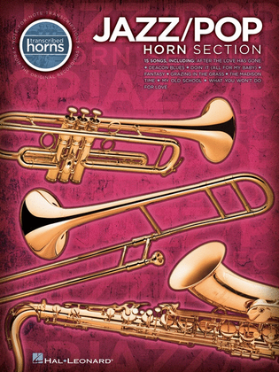 Book cover for Jazz Pop Horn Section Transcribed Scores