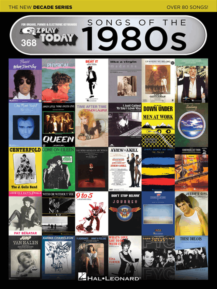 Songs of the 1980s – The New Decade Series Electronic Keyboard scores gallery preview page 1