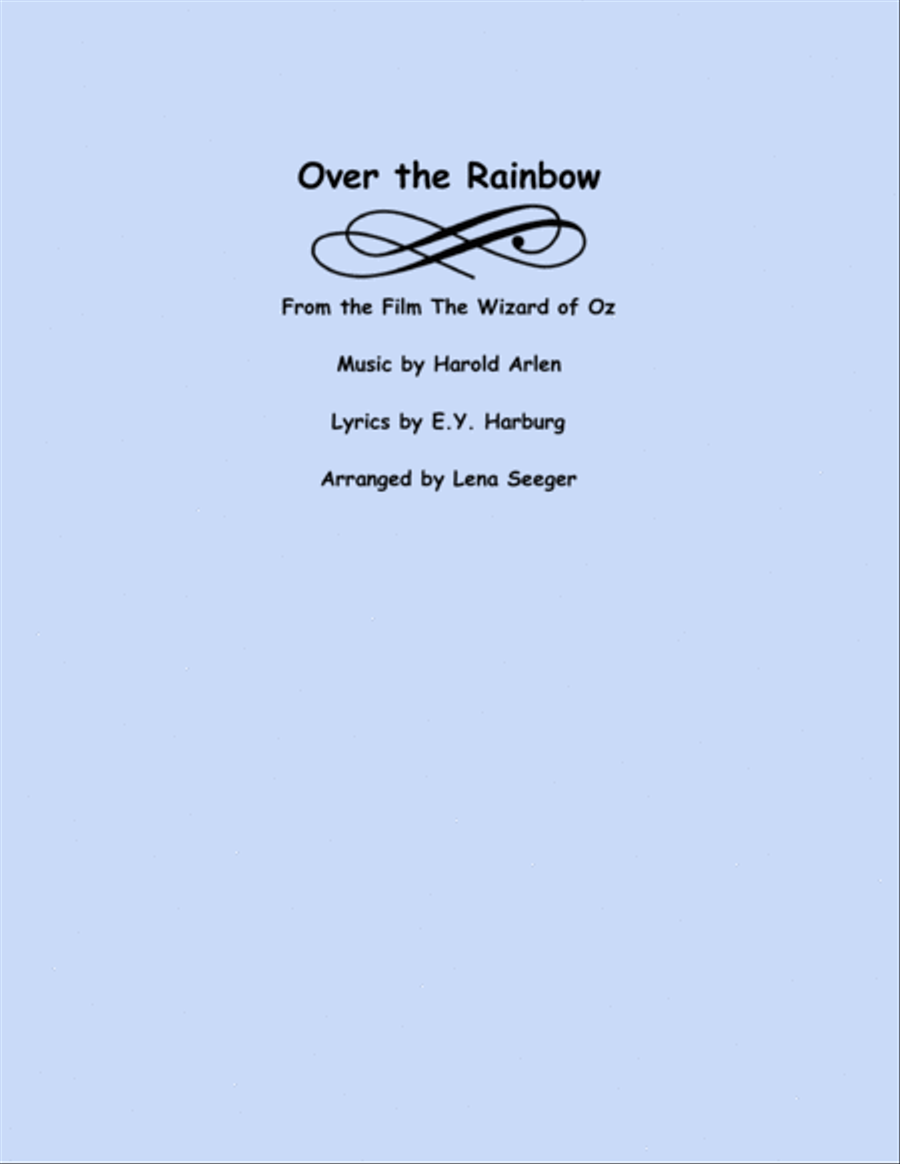 Over The Rainbow String Quartet scores gallery preview page 1