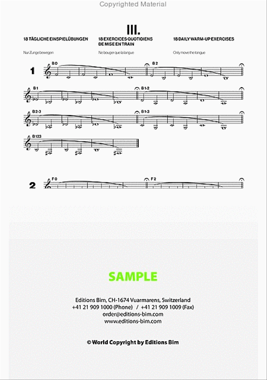 76 Progressive Klangetüden für Horn