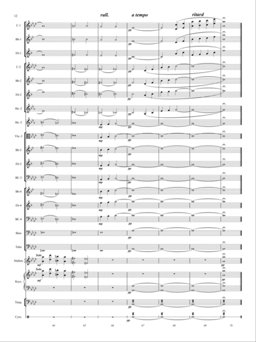 Danny Boy Danny Boy Concert Band scores gallery preview page 12