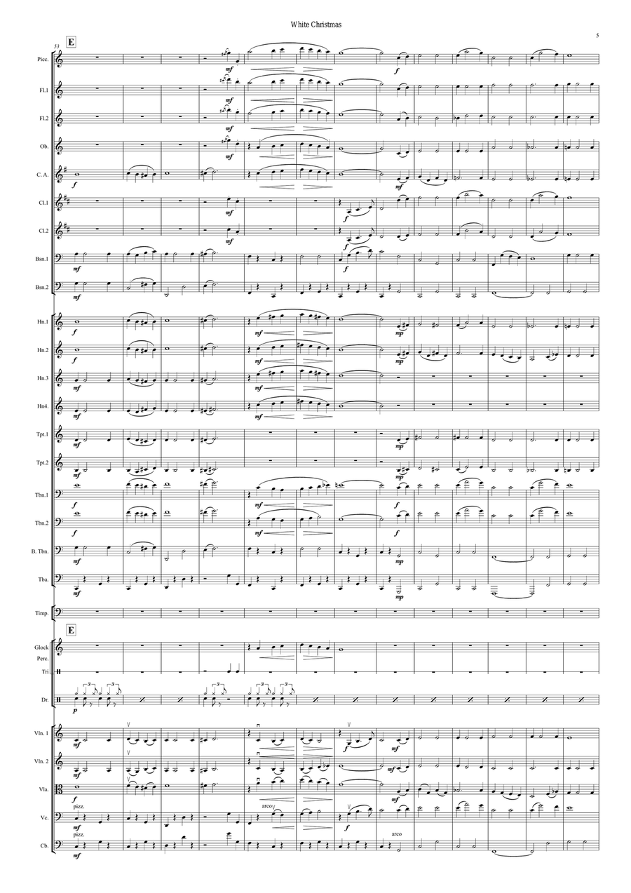 White Christmas Full Orchestra scores gallery preview page 5