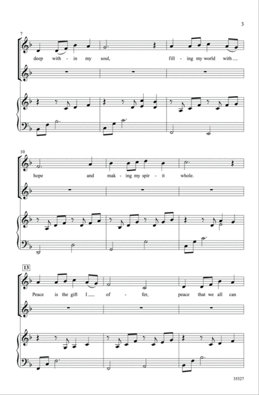 Peaceful River - SoundTrax CD (CD only) Choir scores gallery preview page 3