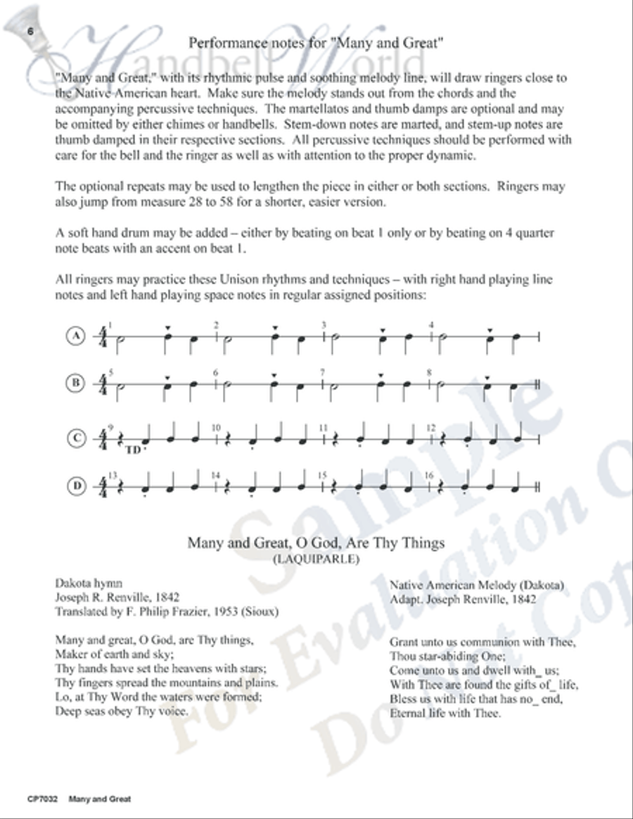 Many and Great 3-Octaves scores gallery preview page 5