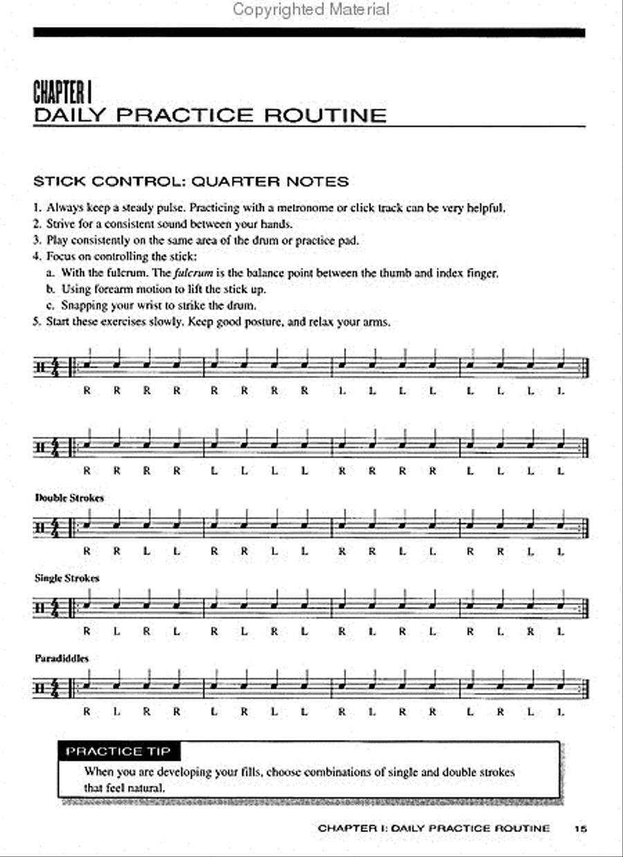 Berklee Practice Method: Drum Set Drum Set scores gallery preview page 5