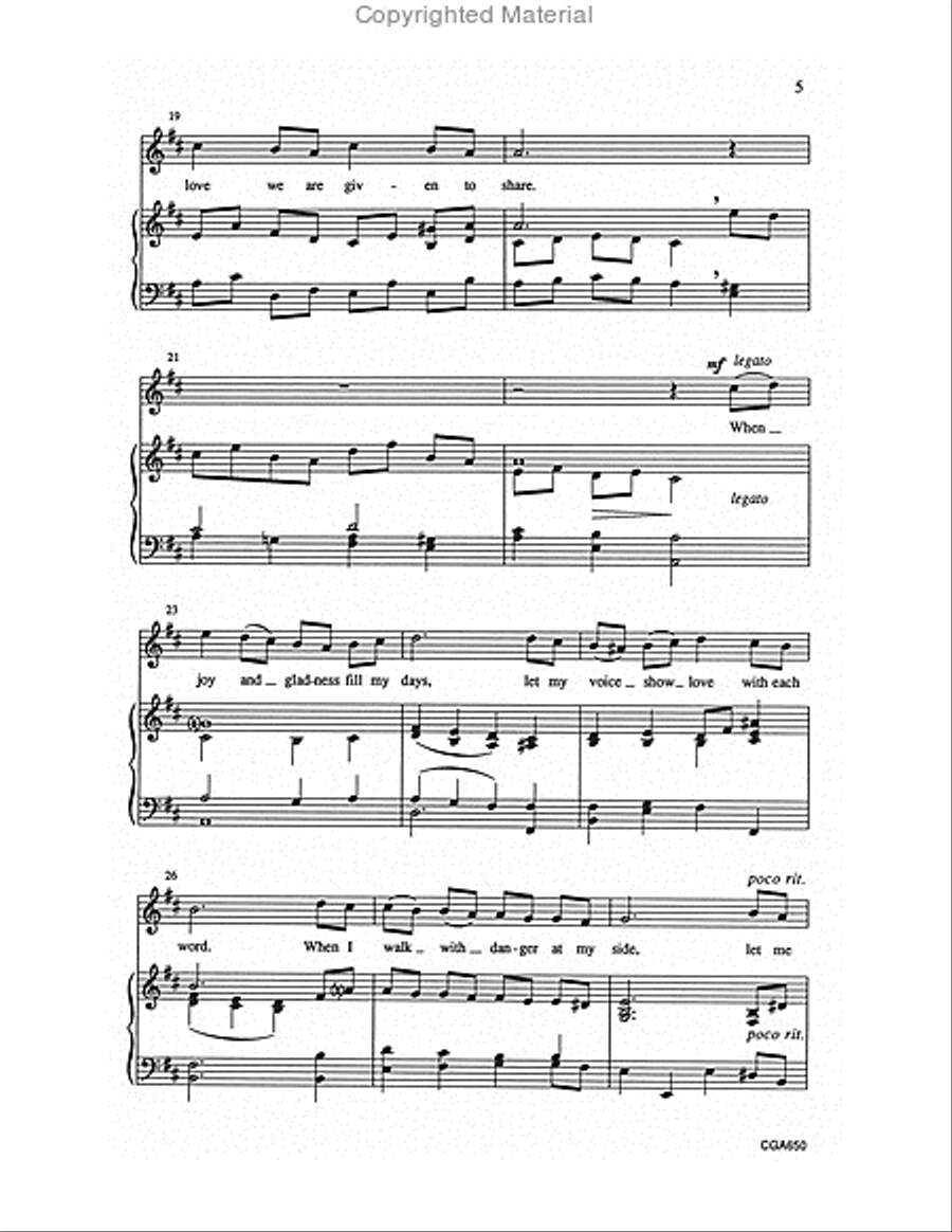 Let My Heart and Soul Praise the Lord Unison Choir scores gallery preview page 4