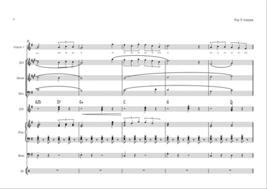 Time To Say Goodbye Jazz Ensemble scores gallery preview page 6