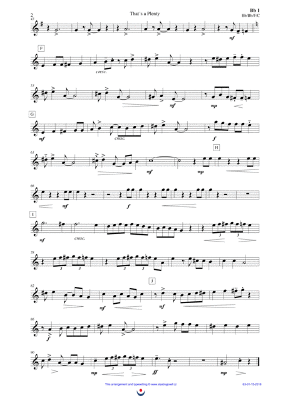 That´s a Plenty Brass Ensemble scores gallery preview page 5