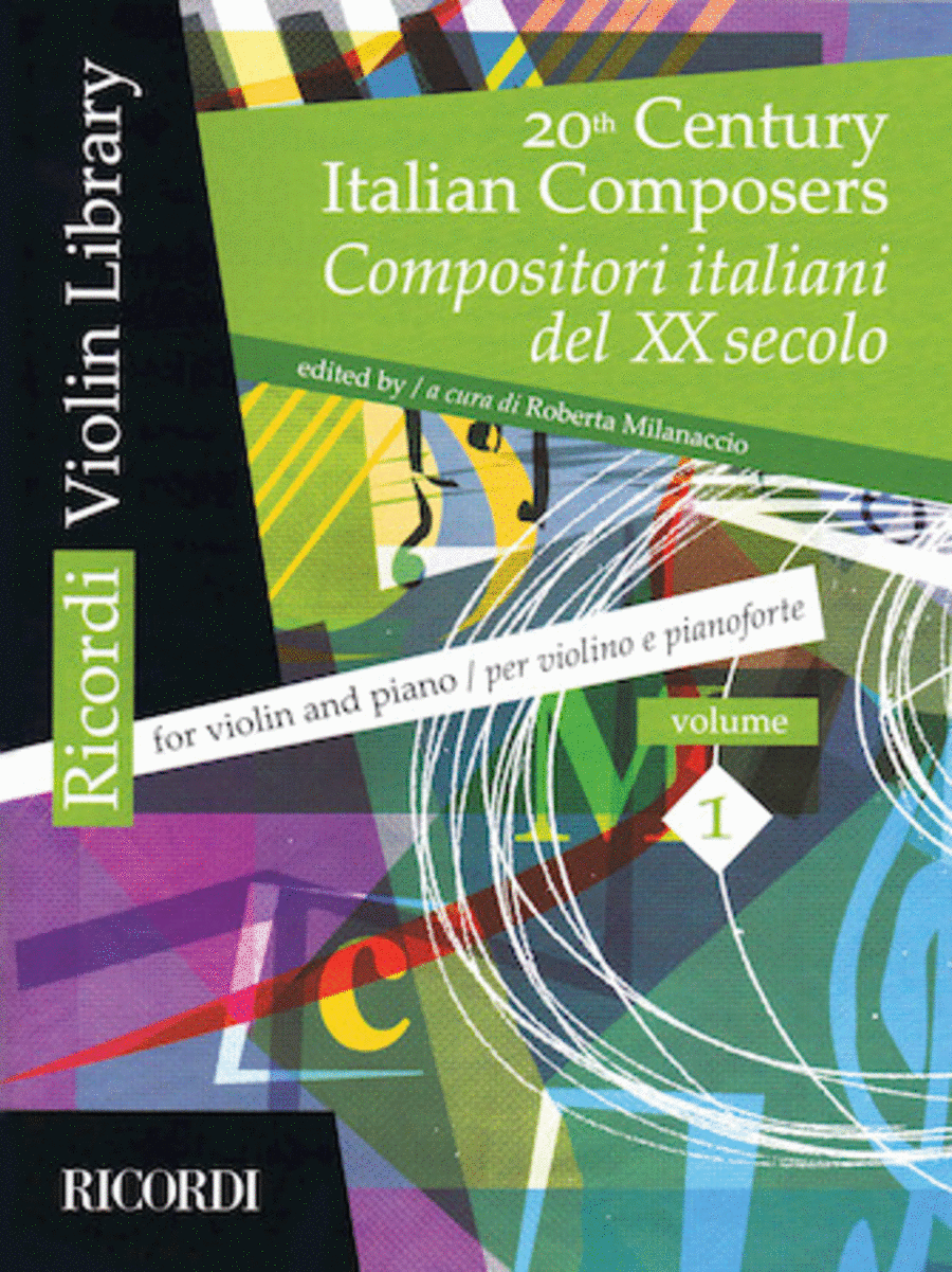 20th Century Italian Composers (Volume 1 Violin and Piano)