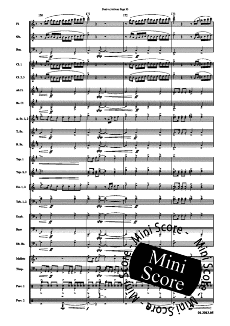 Festiva Jubiloso Festiva Jubiloso Concert Band scores gallery preview page 34
