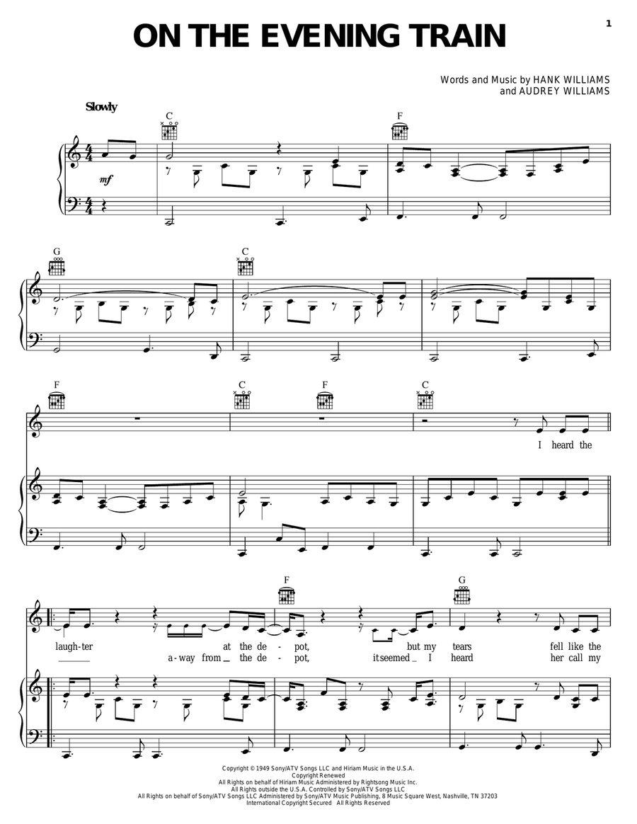 On The Evening Train Acoustic Guitar scores gallery preview page 1
