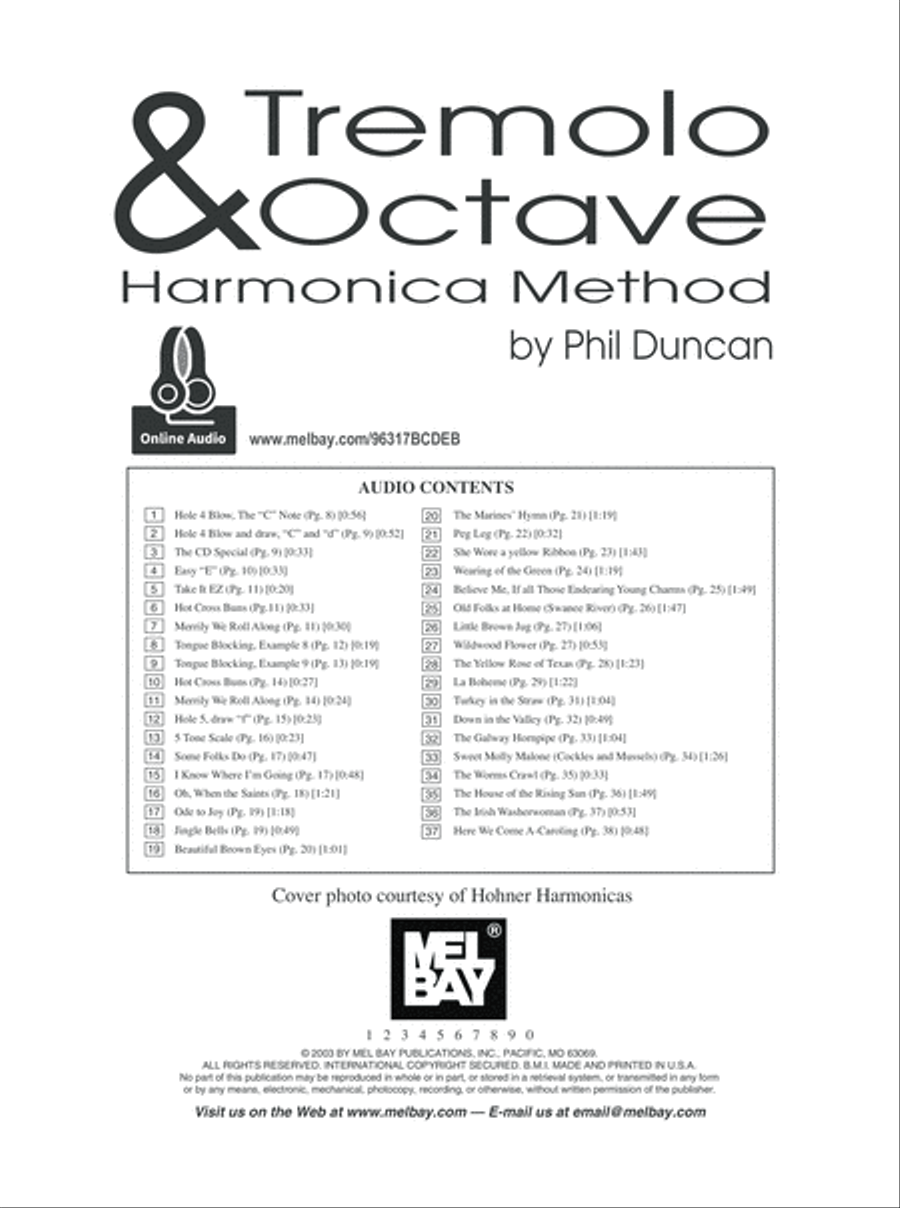 Tremolo and Octave Harmonica Method Harmonica scores gallery preview page 2