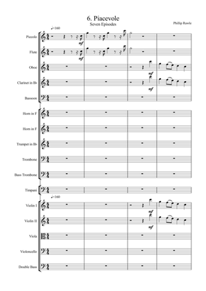 Piacevole.No. 6 from Seven Episodes for orchestra