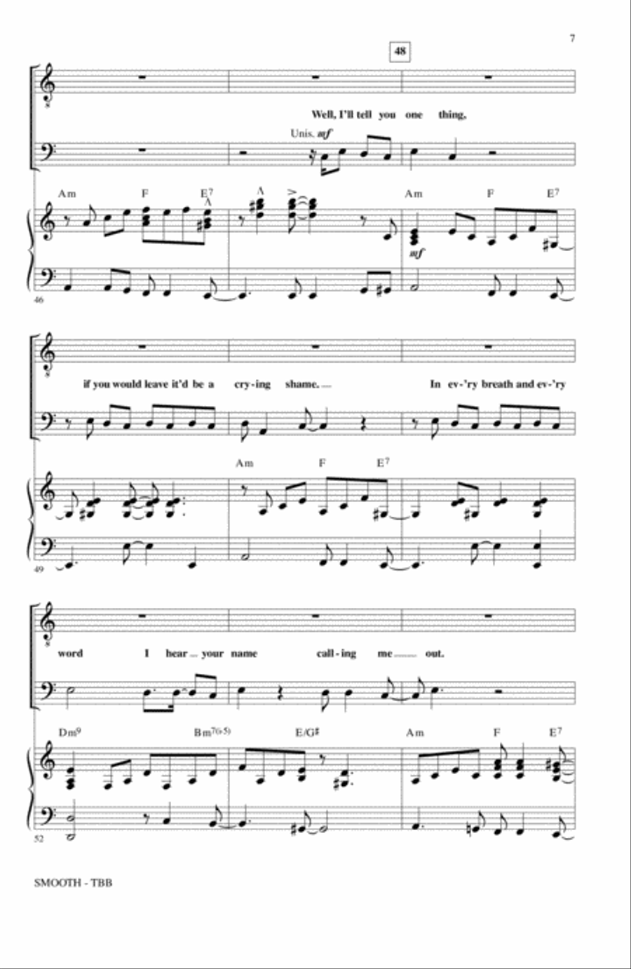 Smooth (arr. Mac Huff) Smooth (arr. Mac Huff) 3-Part scores gallery preview page 6