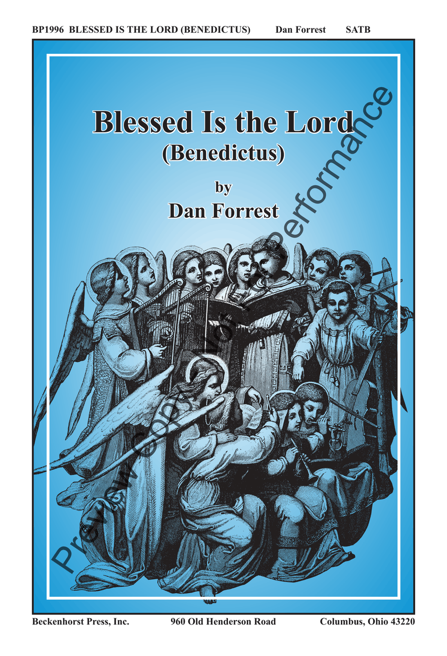 Blessed Is the Lord (Benedictus) 4-Part scores gallery preview page 2