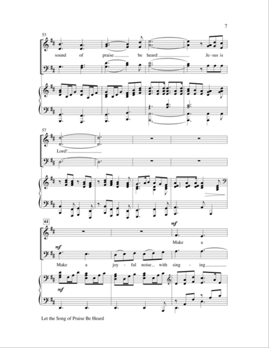 Let the Song of Praise Be Heard Choir scores gallery preview page 7