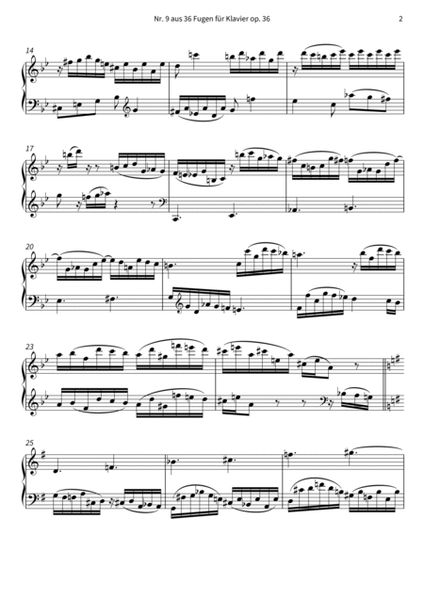 Nr. 9 aus 36 Fugen fur Klavier op. 36 image number null
