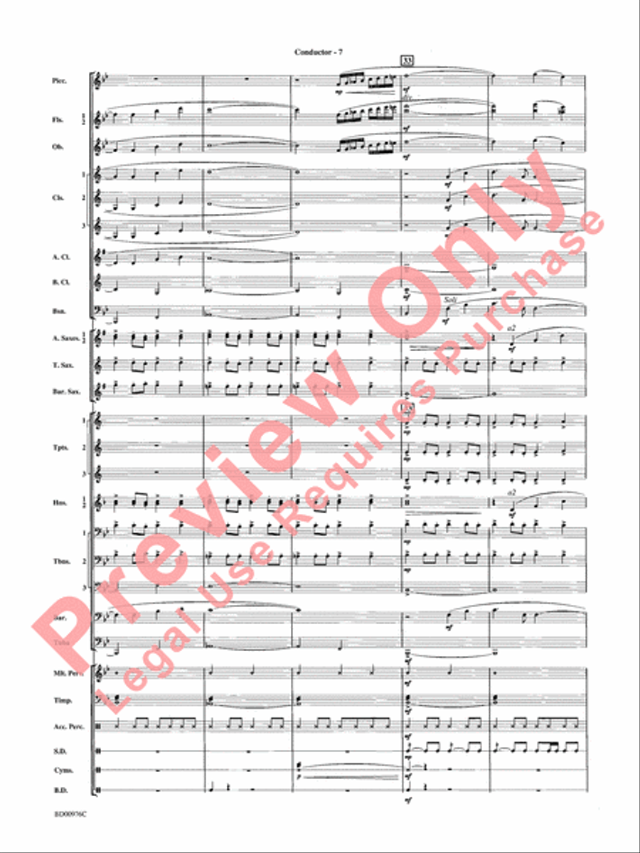 Covenant Concert Band scores gallery preview page 9