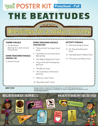 The Beatitudes Preschool Curriculum-Fall Poster Kit