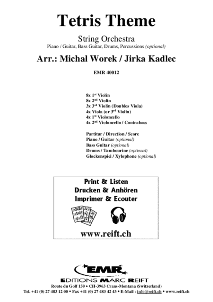 Tetris Theme String Orchestra scores gallery preview page 2